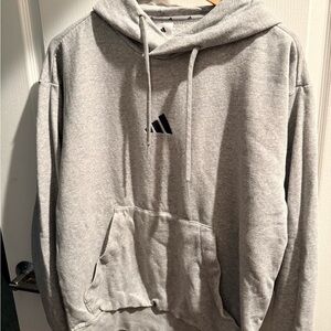 Adidas Men's Light Gray Hoodie